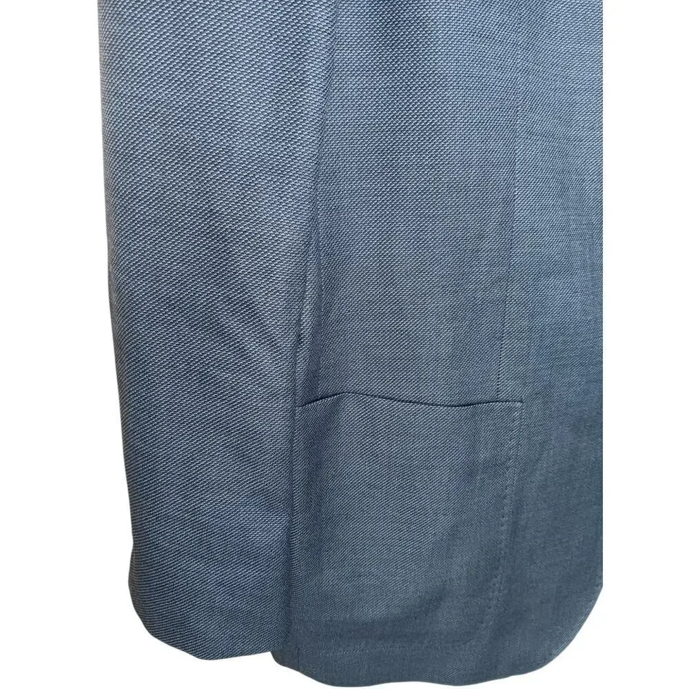 BOSS Men’s 46R Dark Blue Virgin Wool Blazer Sport Coat Croatia 3-Button 100% Woo